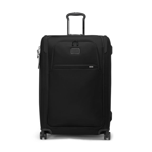 Front. TUMI - Alpha Large Dual Access  29" Expandable Spinner Suitcase - Black.
