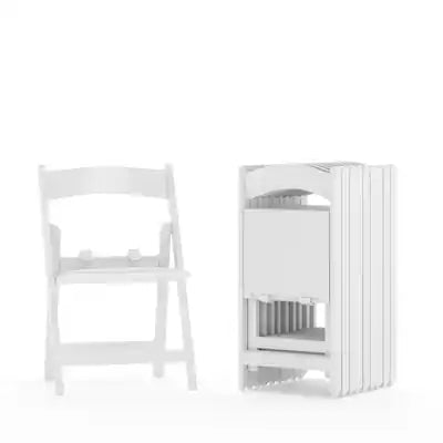 Emma + Oliver - 10 Pack Kids Resin Folding Event Party Chair with Vinyl Padded Seat