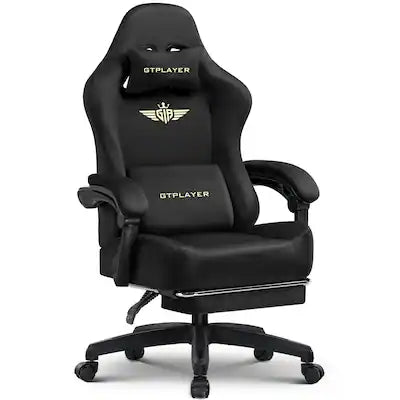 GTPlayer - Big and Tall Gaming Chair Fabric High Back Ergonomic Computer Chair for Office Gaming 350 LBS