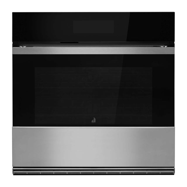 Front. JennAir - 30" Built-In Electric Single Oven With Convection and Flat-Tine Racks - PrintShield Stainless.