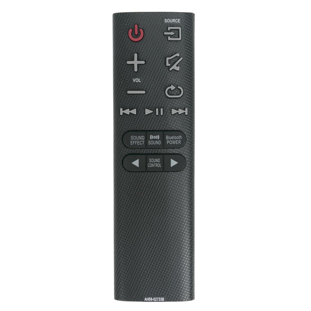 SOURCE, VOL, SOUND EFFECT, SOUND CONTROL, Bluetooth, POWER, AH59-027338