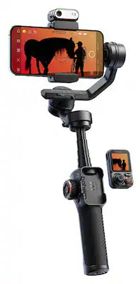 Hohem - iSteady M7 3-Axis Gimbal Stabilizer for Smartphone w/ AI Tracking, Remote Control, Extendable Pole, & Magnetic RGB Light