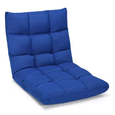Costway - Adjustable 14-Position Floor Chair Folding Lazy Gaming Sofa Lounge Chair
