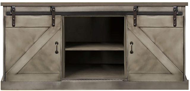 Front. Legends Furniture - TV Stand for Most TVs Up to 75" - Aged Gray.