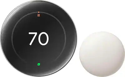 Google - Nest Learning Thermostat (4th gen) with Nest Temperature Sensor (2nd gen)