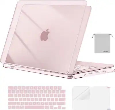 mosiso - For 2026 MacBook Neo Case 13 inch A3404 with A18 Pro Chip, Protective Hard Shell & Keyboard Cover & Screen Film & Pouch