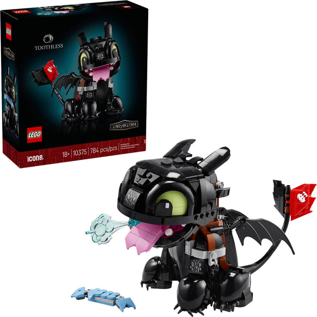 15 9 TOOTHLESS LEGO icons, DRAGON ON A - - - - pcs/pzs -  - 10375 784 18+