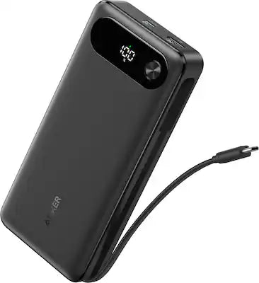 Anker - Power Bank (20K, 87W, Built-In USB-C Cable)