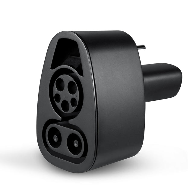 Front. Lectron - CCS1 to NACS Adapter for Tesla Model S, 3, X, Y- up to 500A (500V) - Black.