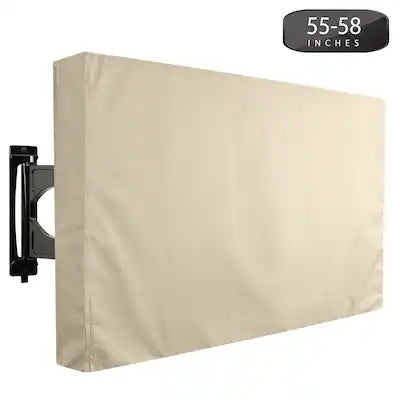 KHOMO GEAR - Outdoor TV Cover for 55" to 58" Inch TV – Weatherproof Protector for Flat Screen TVs