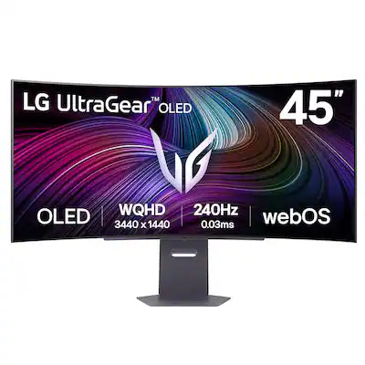 LG - UltraGear 45" OLED QHD 240Hz 0.03ms G-Sync/FreeSync Premium Pro Smart Gaming Monitor with DisplayHDR 400 TRUE