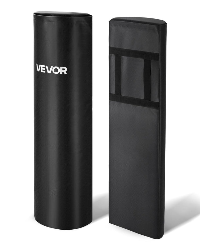 Front. VEVOR - Football Tackling Dummy, 42.5 in PVC Step Over Dummy, High-Density Sponge Blocking Pad Equipment - Black.
