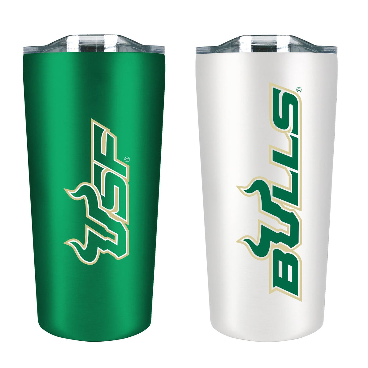 The Fanatic Group - South Florida Bulls 18oz. Soft Touch Tumbler Two-Piece Set - Multicolor