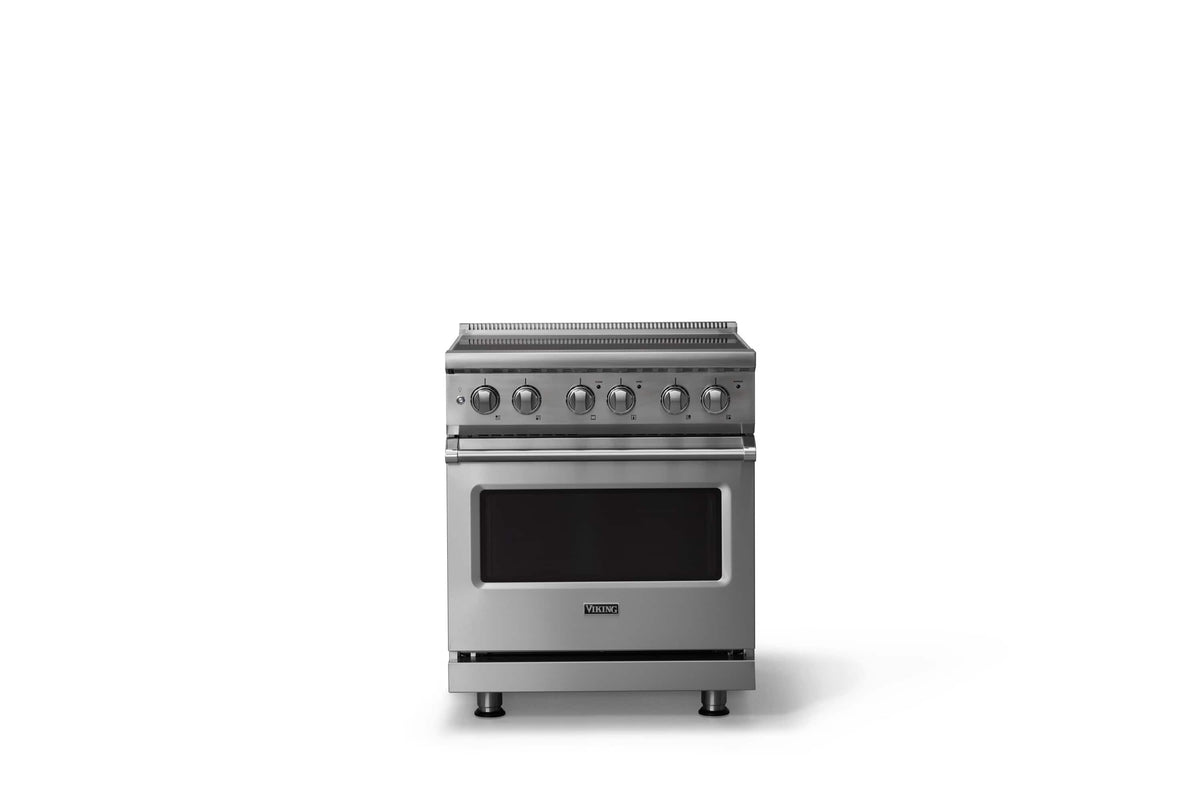Viking - 30 in. Wide 4 Elements Pro 5 Series 4.7 Cu. Ft. Freestanding Electric Convection Range - Stainless Steel