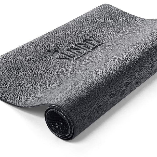 Front. Sunny Health & Fitness - Home Gym Floor Protector Mat for Fitness & Exercise Equipment - Extra Small - Black.