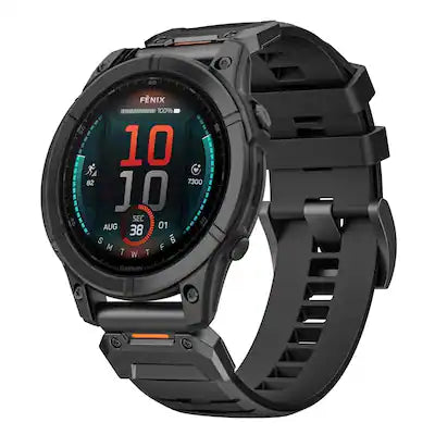 StrapsCo - Elite FKM Strap QuickFit 22 Watch Band For Garmin Fenix E