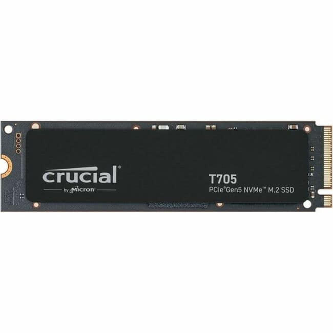 Crucial - T705 4 TB Solid State Drive - M.2 2280 Internal - PCI Express NVMe (PCI Express NVMe 5.0 x4) - Desktop PC Device