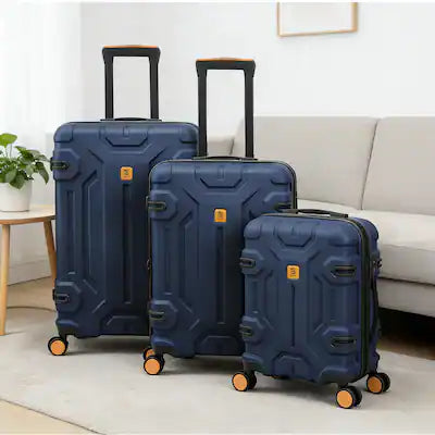 Oumilen - 3 Piece Luggage Set – 20" + 26" + 30" ABS Hardshell Suitcases, Spinner Wheels with TSA Lock