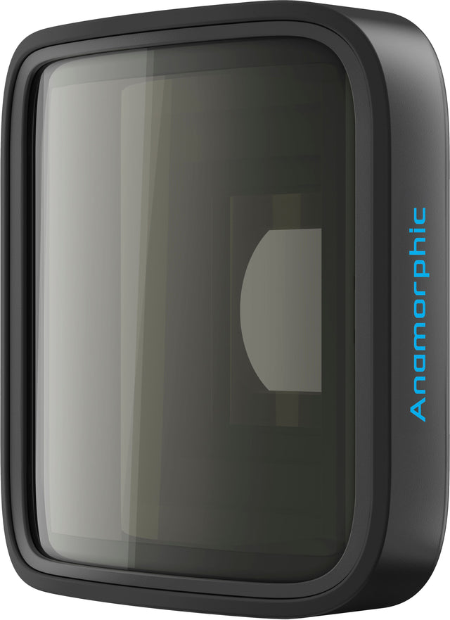 Front. GoPro - Anamorphic Lens Mod for HERO13 Black - Black.