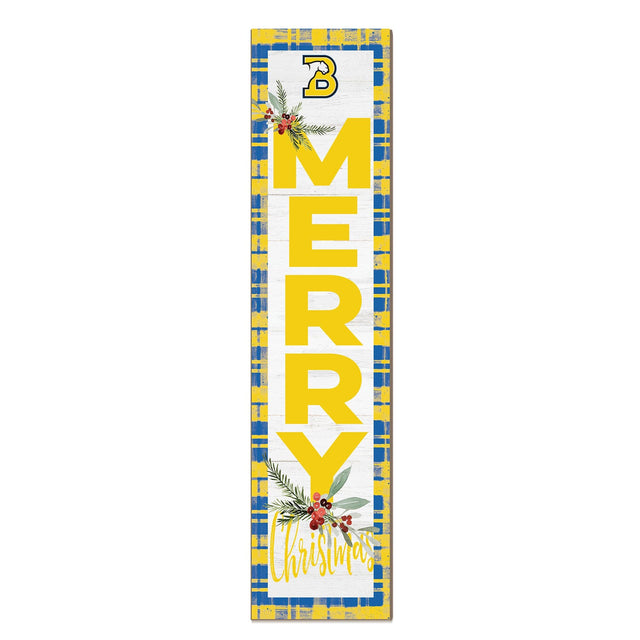 Front. Jardine - Birmingham-Southern Panthers 12'' x 48'' Outdoor Merry Christmas Leaner - White.