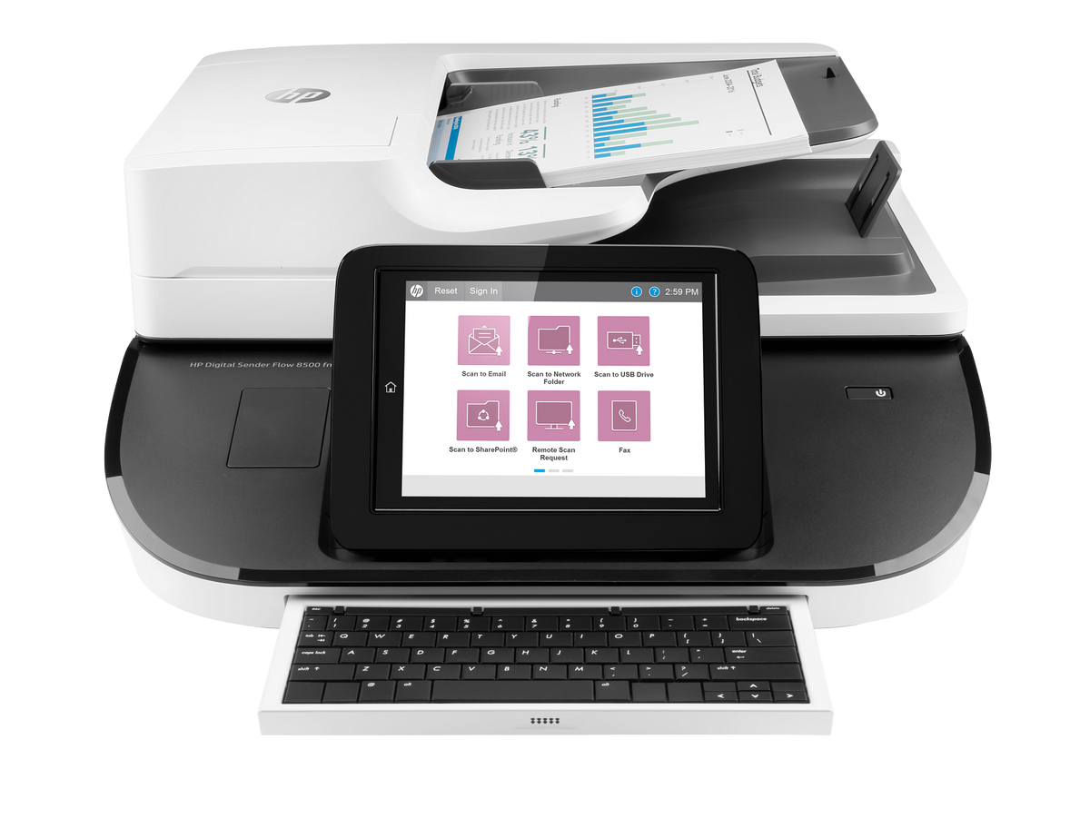 HP - Digital Sender Flow 8500 fn2 - White