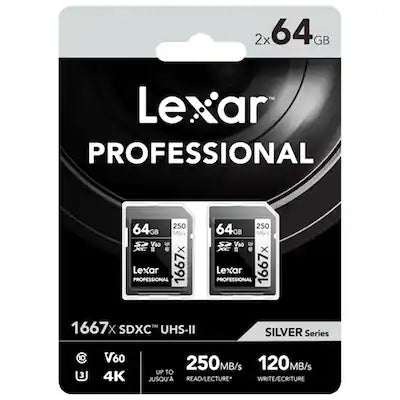Lexar - SILVER Series Professional 1667x UHS-II SDXC Memory