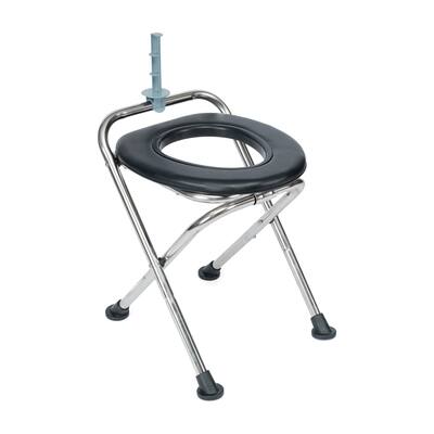 Emma + Oliver - Portable Folding Travel Toilet with Cushioned Seat and Non-Slip Feet