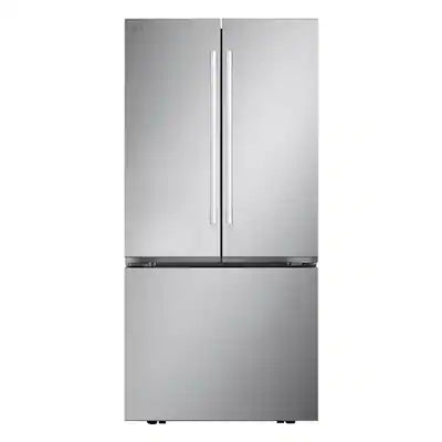 LG - 33-in Wide Standard-Depth MAX 25.1 Cu. Ft. French Door Smart Refrigerator with Glide N' Serve Drawer
