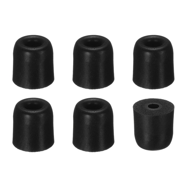 Front. Unique Bargains - Memory Foam Earbud Tips (3mm/0.12"), 6pcs/3Pairs - Small, Noise Isolation, Comfort & Secure Fit for Earphones - Black.