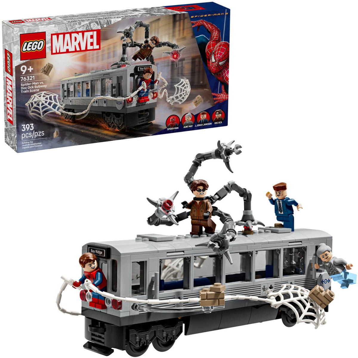 LEGO - Marvel Spider-Man vs. Doc Ock Subway Train Scene 76321