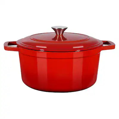 VEVOR - Enameled Cast Iron Dutch Oven,6Qt Pot with Lid and Dual Handles,Heavy-Duty Durable,Oven Induction Compatible up to 500℉