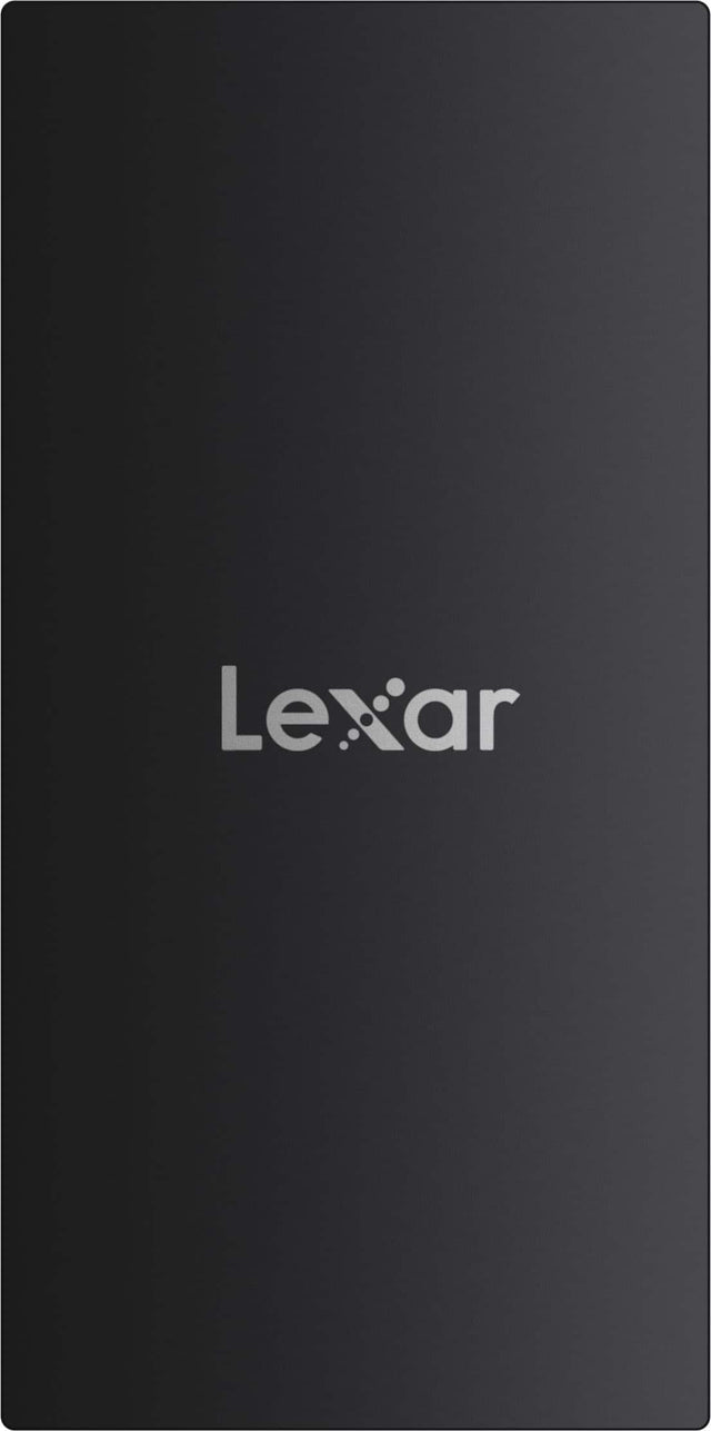 Front. Lexar - Lexar 2TB SL300 Portable SSD, Up to 1050MB/s Read, Drop-resistant, Storage Expansion, Compatible w/USB-C Smartphones - Black.