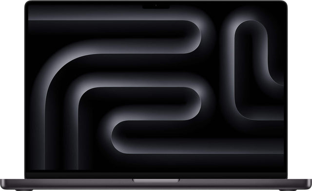 Front. Apple - MacBook Pro 16-inch Laptop - M5 Pro chip with 18-core CPU and 20-core GPU - 24GB Memory - 1TB SSD - Space Black.