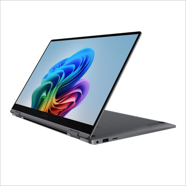 Front. Samsung - Samsung Galaxy Book5 360 15.6" Touch Screen Laptop - Intel Core Ultra 7 with 16GB Memory - 512GB SSD - Gray.