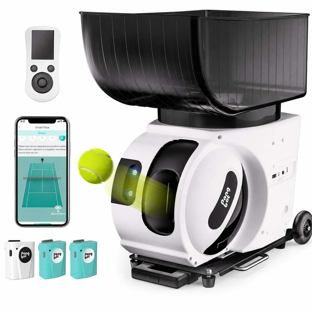 Smart Pace  
Ready!  

1. Place the ball into the hopper.  
2. Stand still until calibration is completed, then Smart Pace is ready for use!  

Stand Here