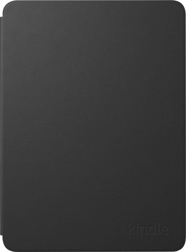 Front. Amazon - Kindle Paperwhite/Colorsoft Case, Plant-Based Leather, Lightweight Protective Cover - Black.