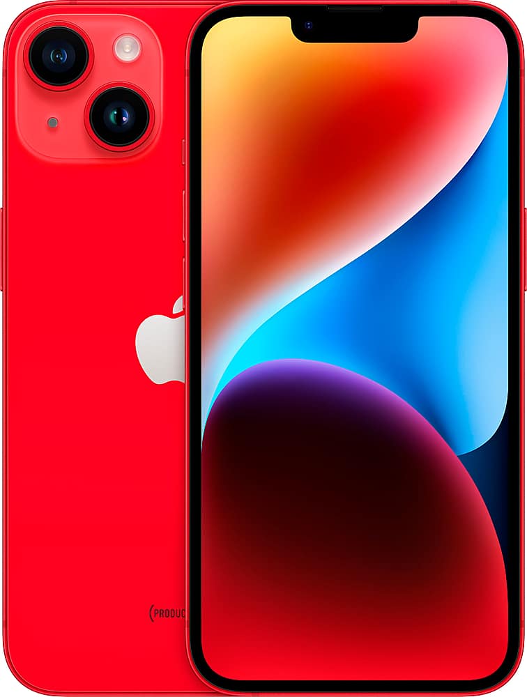 Apple - Refurbished Excellent - iPhone 14 128GB (Unlocked) - (PRODUCT)RED