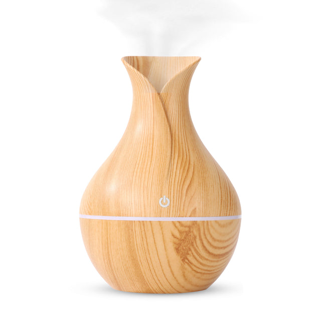 Front. Techko Maid - Techko Elegant LED Ultrasonic Mist Humidifier - Brown.
