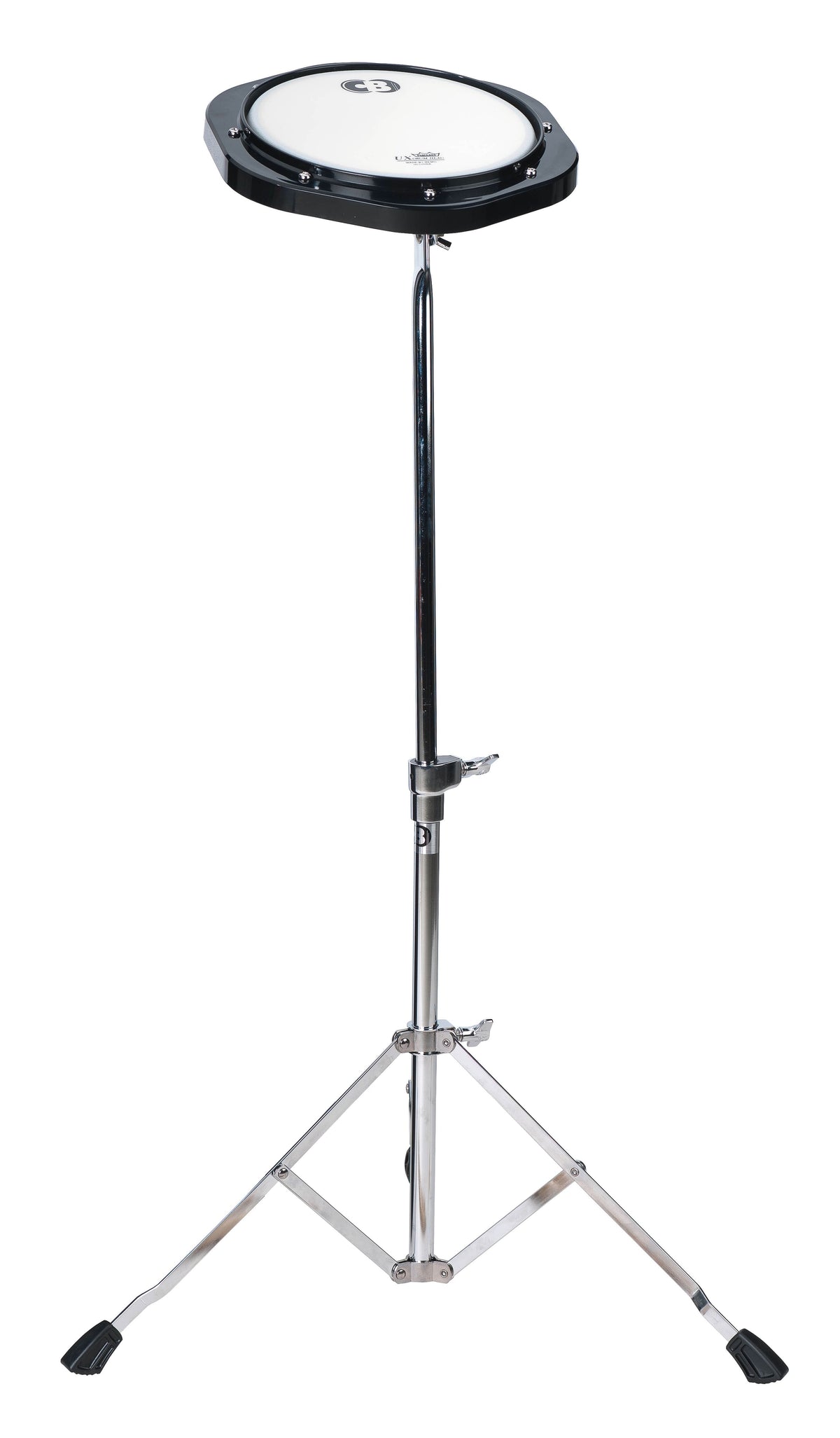 CB Percussion - 8" Tunable Drum Practice Pad with Adjustable Stand and Replaceable Head for Student Percussion Lessons and Training