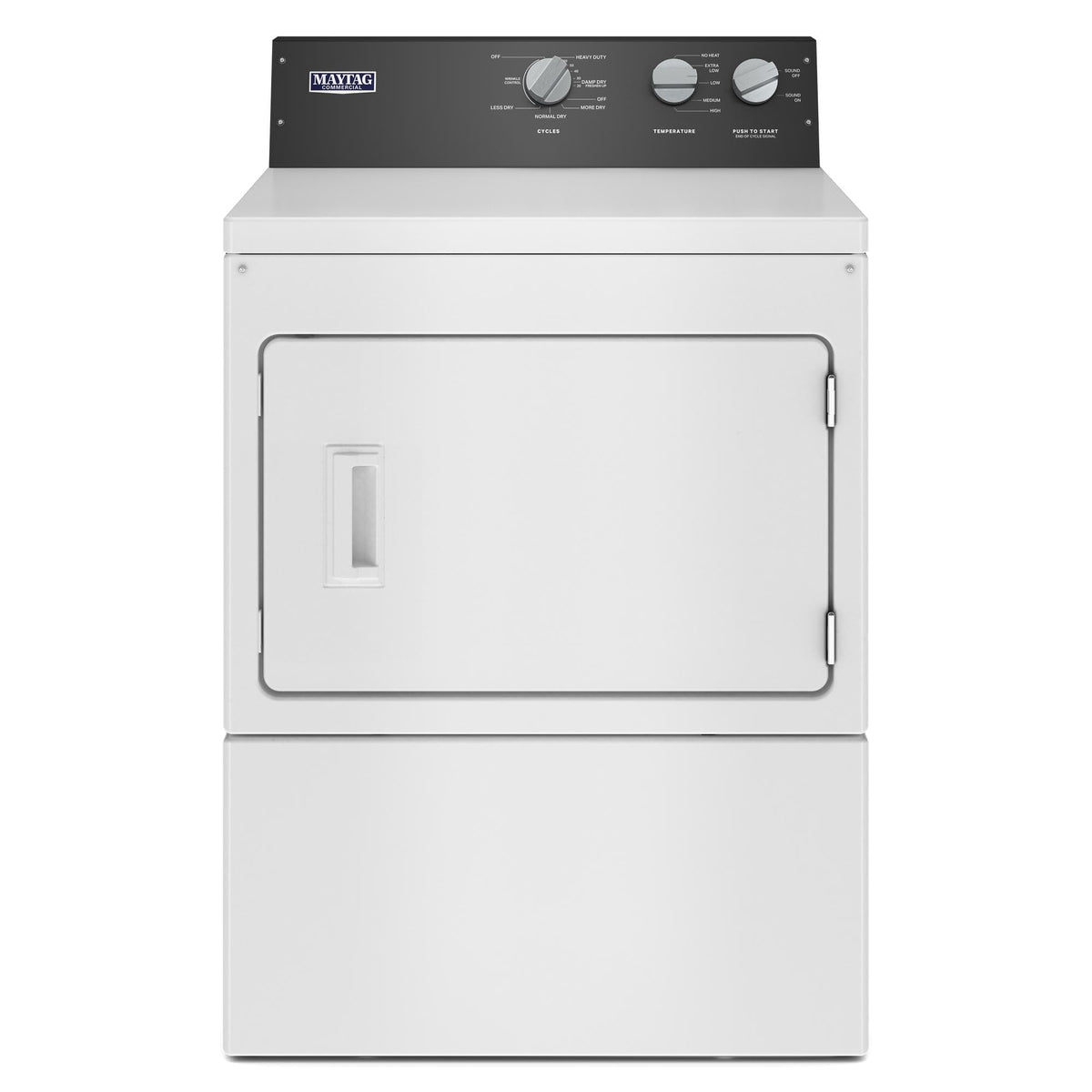 Maytag - 7.4 Cu. Ft. Electric Dryer Commercial Grade with IntelliDry Sensor - White