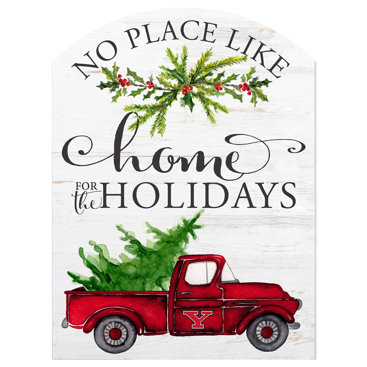 Jardine - Youngstown State Penguins 16'' x 22'' Holiday Marquee Sign - White