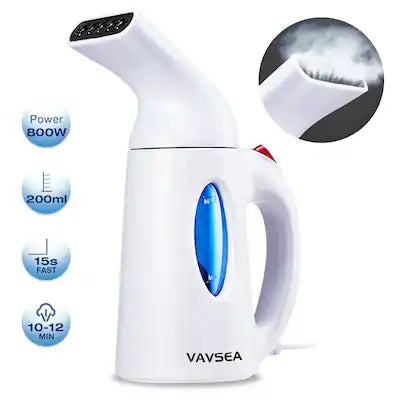 VAVSEA - Portable Clothes Steamer Garment Steamer Fast Heat Wrinkle Remover Auto Shut Off