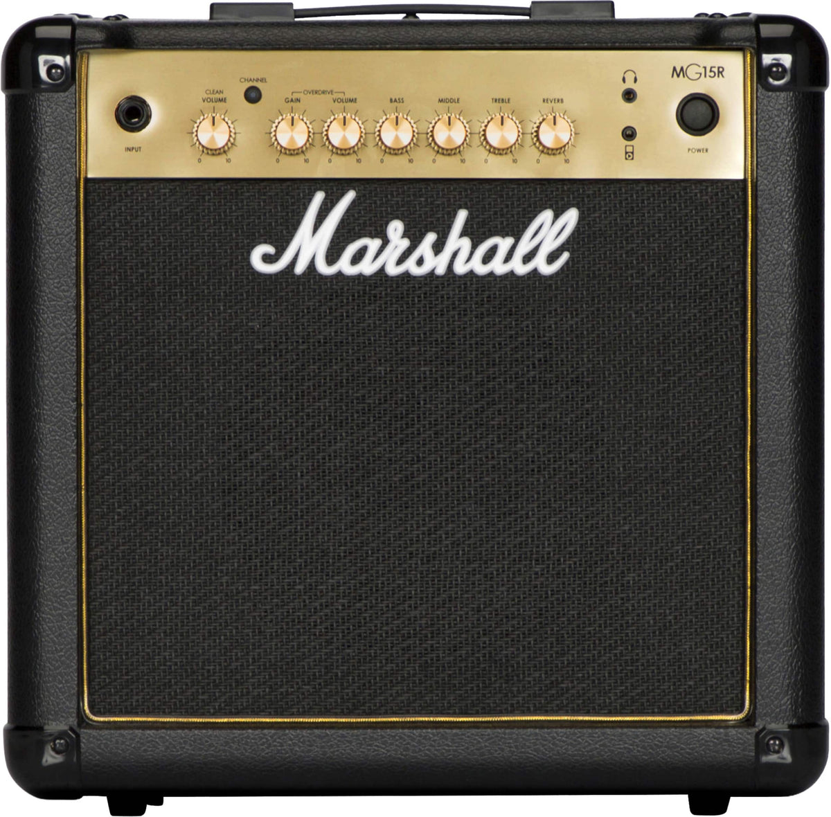 Marshall - MG15GR 15W Combo Guitar Amp with Reverb and 3-band EQ - Black