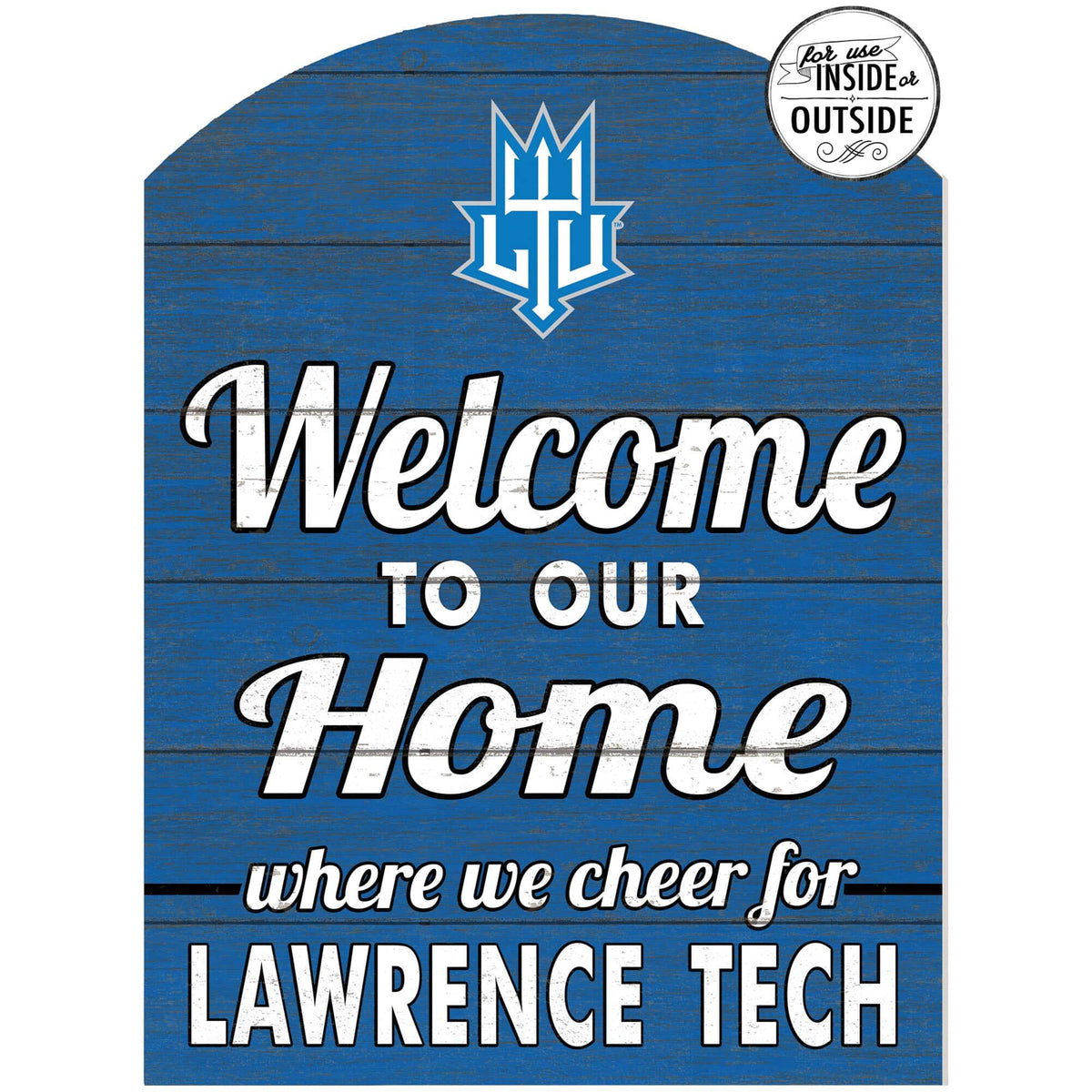 Jardine - Lawrence Technological University Devils 16'' x 22'' Indoor/Outdoor Marquee Sign - Blue