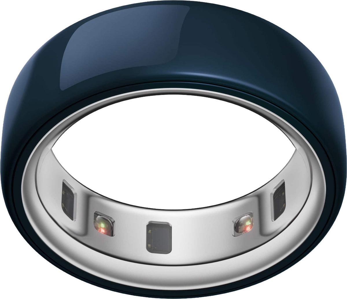 Oura - Ring 4 Ceramic - Smart Ring - Size Before You Buy with OR4 Sizing Kit - Size 7 - Midnight - (2025)