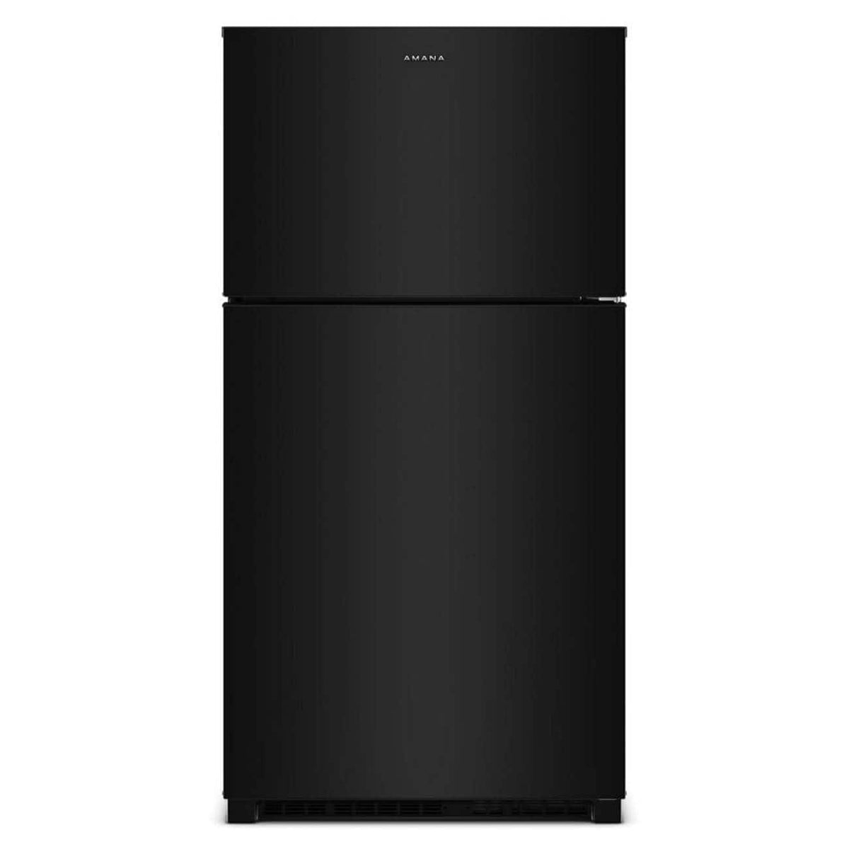 Amana - 33 in. Wide 21.3 cu. ft. Top-Freezer Refrigerator With Dual Crisper Drawers - Black