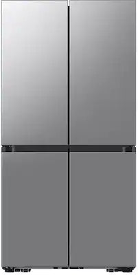 Samsung - 36 in. Wide Bespoke 22 cu. ft. Counter Depth 4-Door French Door Refrigerator with Zero Clearance Fit and Sphere Ice