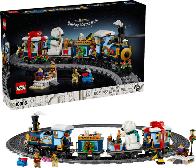 LEGO Holiday Express Train  
Winter Village Collection  
10361  
956 pcs/pzs  
18+  
LEGO Icons  
Building Instructions  
10361  
956 pcs/pzs  
LEGO