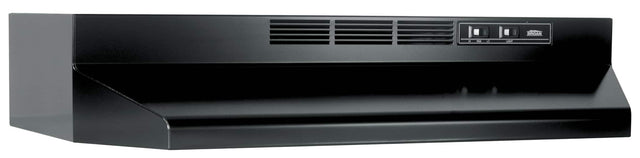 Front. Broan - Broan® 30-Inch Ductless Under-Cabinet Range Hood, Black - Black.