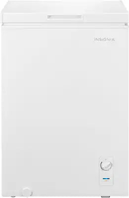 Insignia™ - 3.5 Cu. Ft. Garage-Ready Chest Freezer